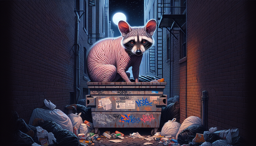 Bald and Beautiful: The Mysterious Hairless Raccoon