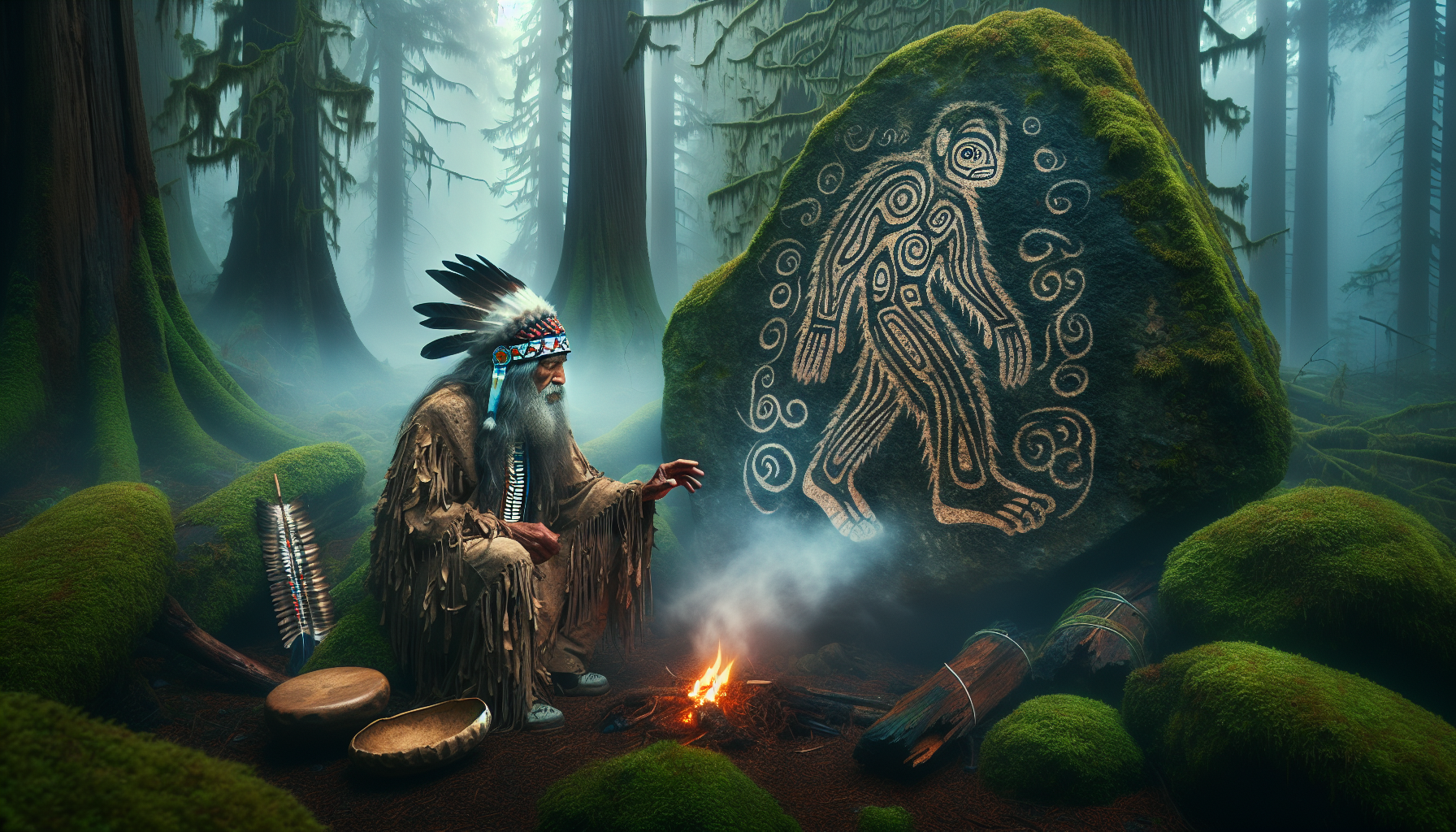 Uncover the enigmatic Native American Bigfoot legends and lore. Explore the enduring mystery, diverse names, spiritual significance, and tribal traditions surrounding this captivating cryptid.