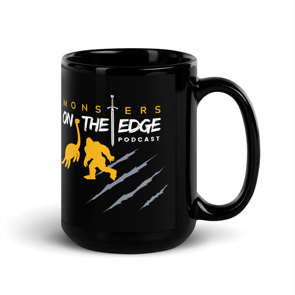 Monsters on the Edge Podcast Black Glossy Mug Monsters on the Edge Podcast Black Glossy Mug