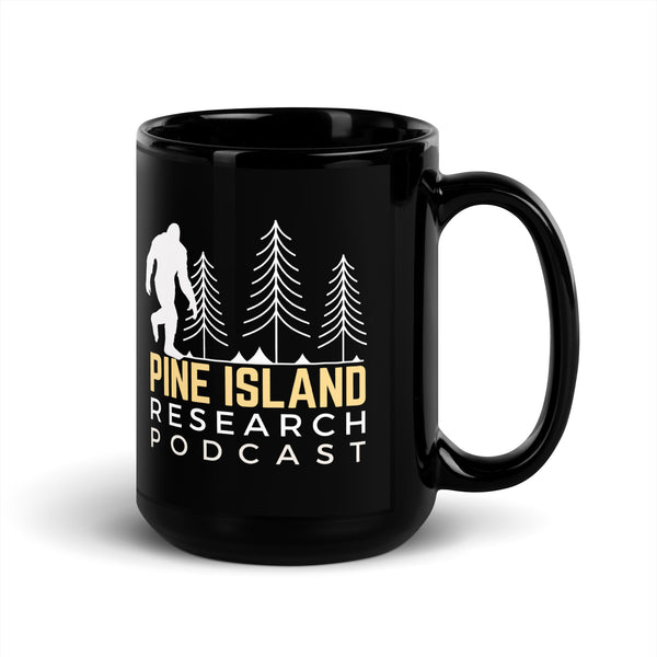 Pine Island Research Podcast Black Glossy Mug Pine Island Research Podcast Black Glossy Mug