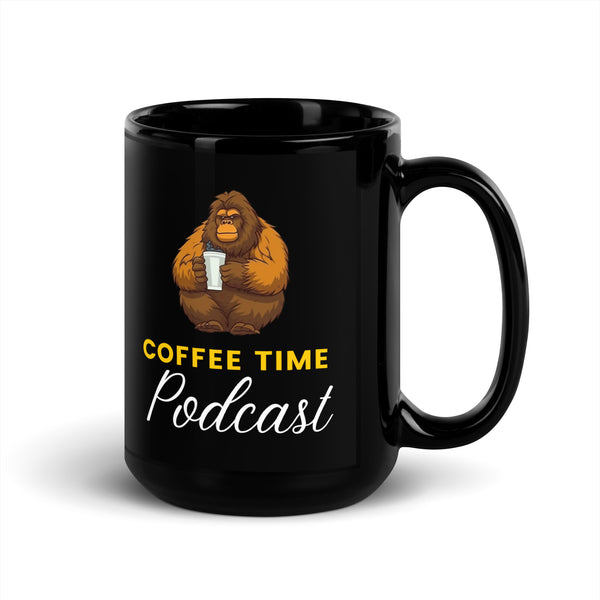 Coffee Time Podcast Black Glossy Mug Coffee Time Podcast Black Glossy Mug