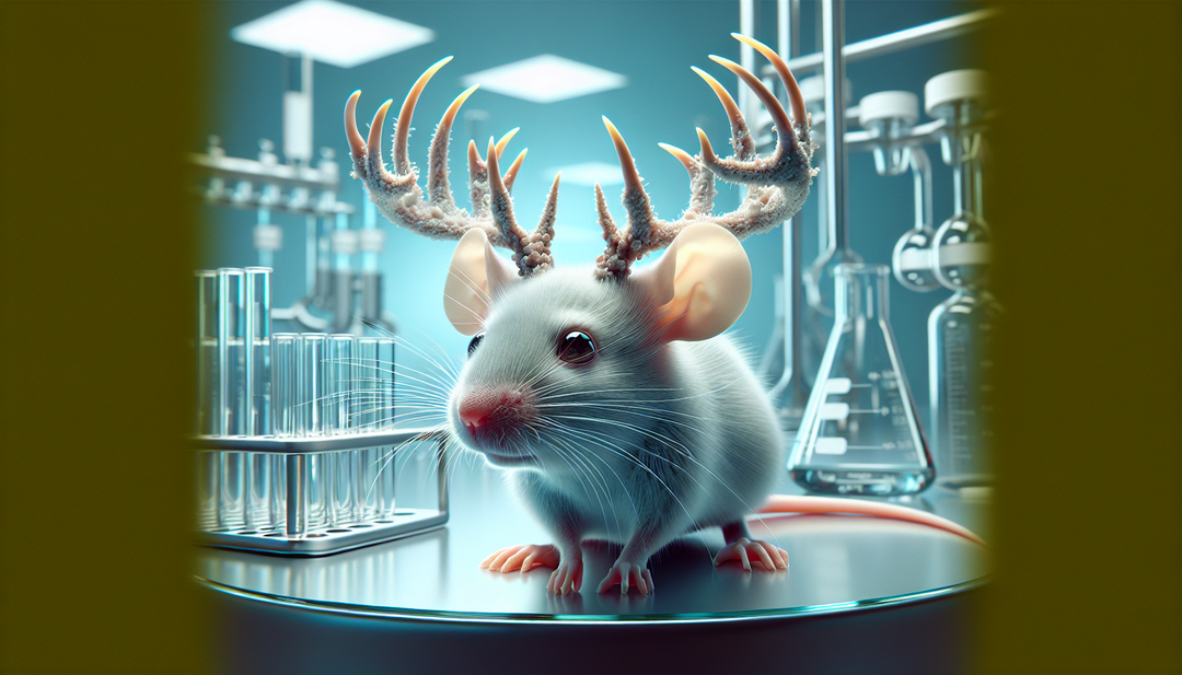 Mice with Real Antlers Grown in the Lab