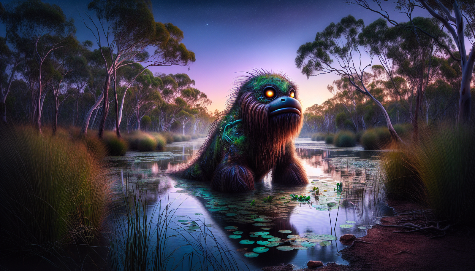 Bunyip legends of the Outback