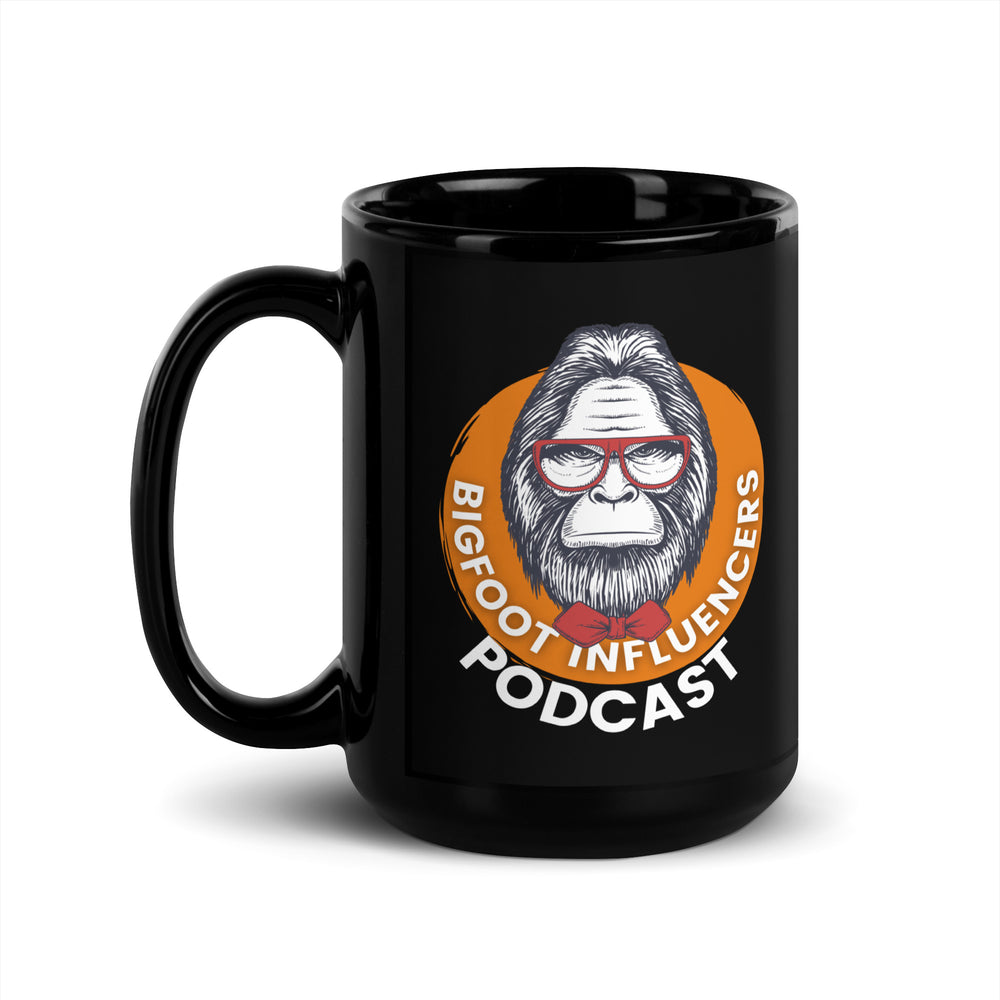 The Bigfoot Influencers Podcast Black Glossy Mug