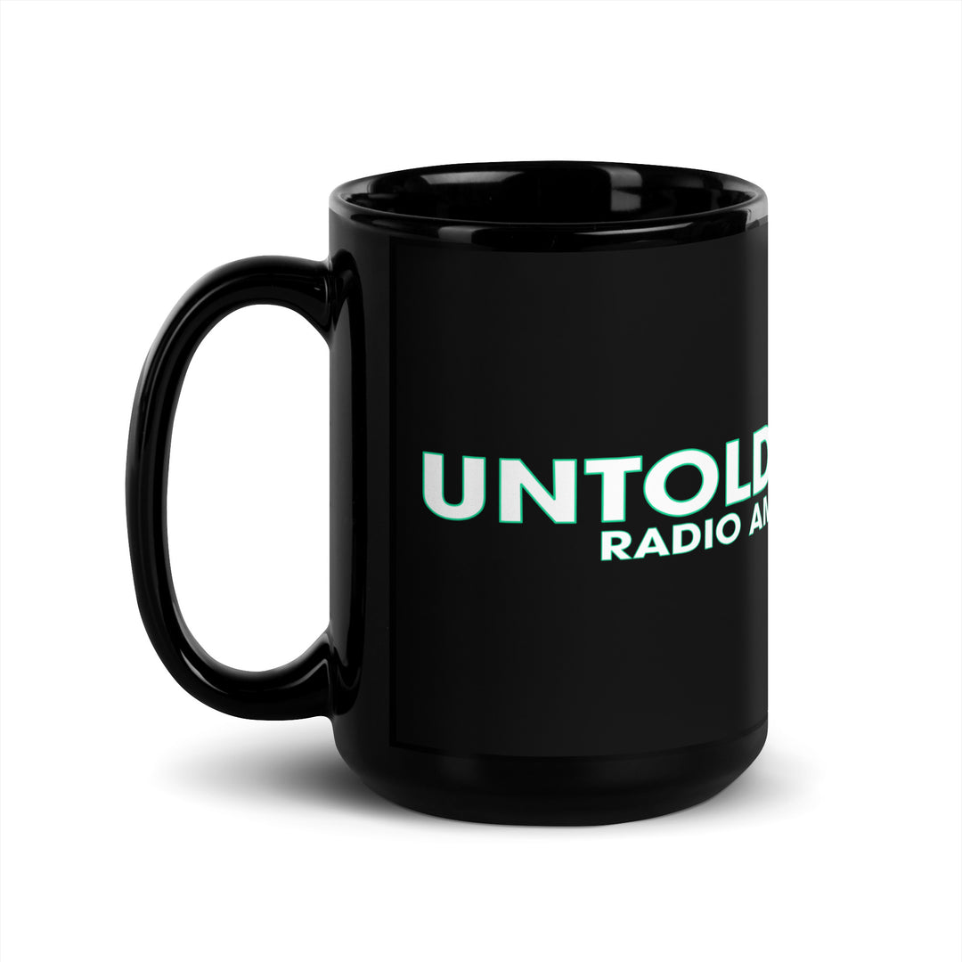 Untold Radio AM Podcast Black Glossy Mug