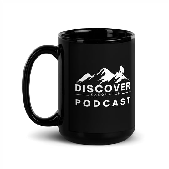 Discover Sasquatch Podcast Black Glossy Mug
