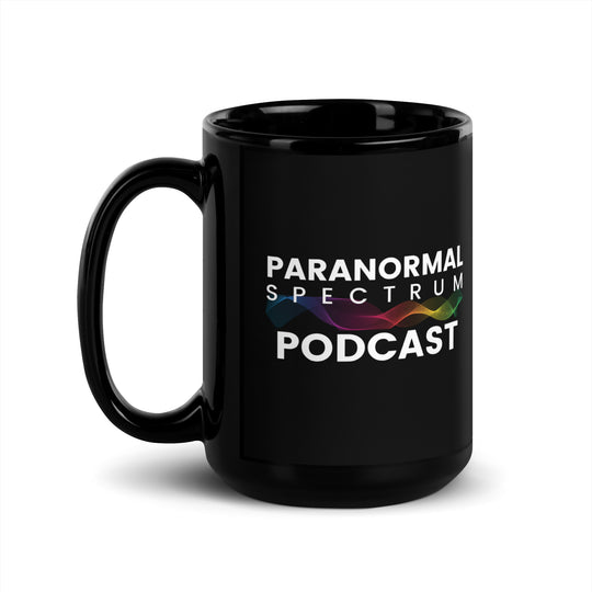 Paranormal Spectrum Podcast Black Glossy Mug