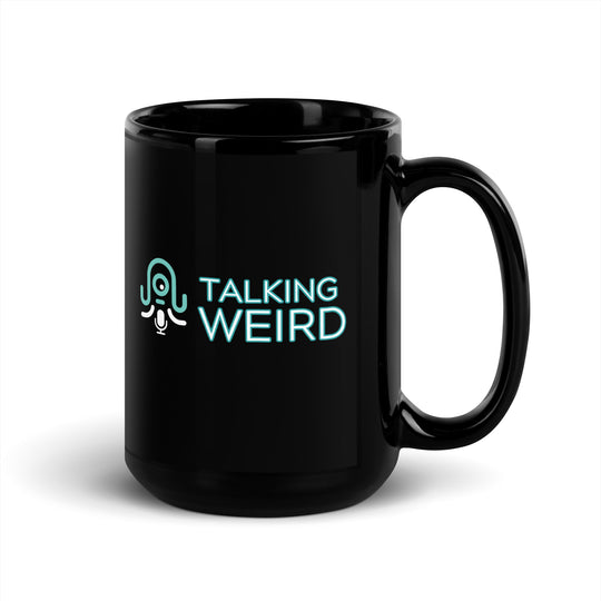 Talking Weird Podcast Black Glossy Mug