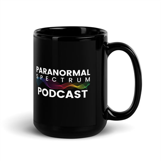 Paranormal Spectrum Podcast Black Glossy Mug