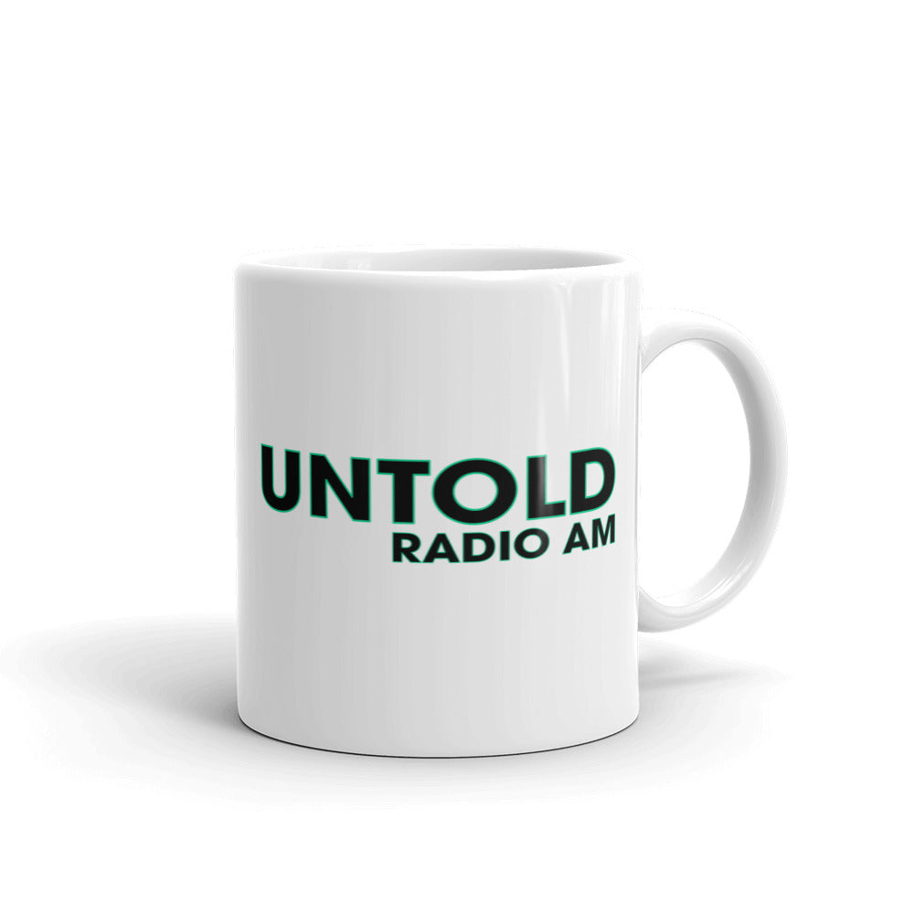 Untold Radio AM White glossy mug