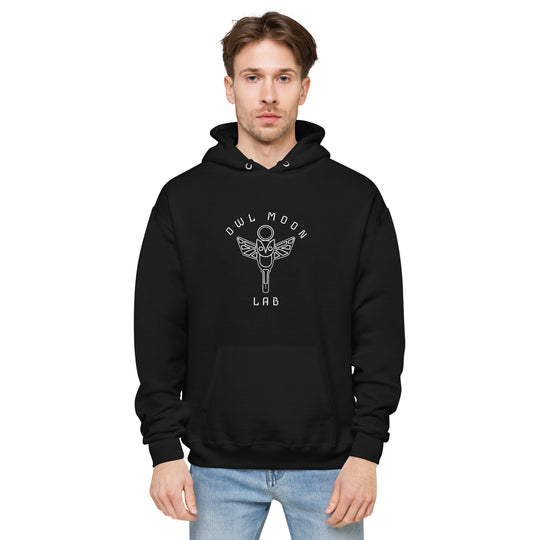 Owl Moon Lab Unisex fleece Tribal hoodie